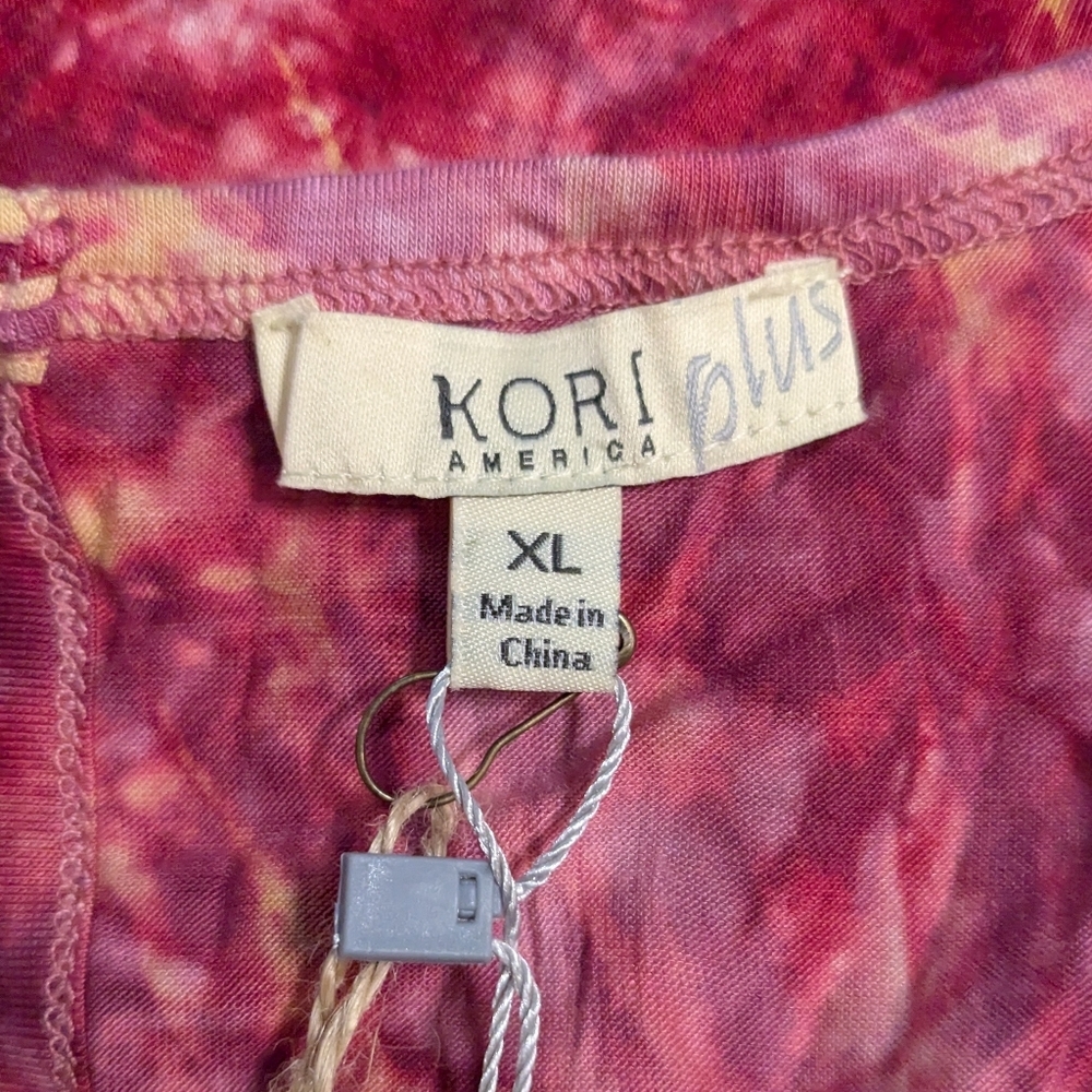 Kori America Plus XL Tie-dye Jumper NWT Fits 1X Best - Picture 4 of 8